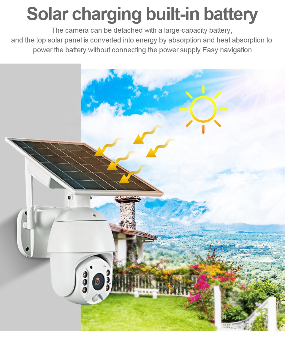 Telecamera Stand Alone SIM 4G 360° HD pannello solare