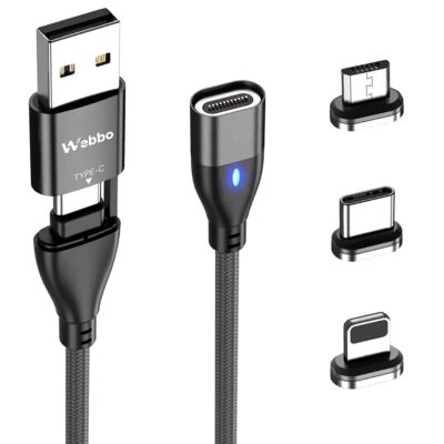 Cavo Usb 6in1 Magnetico TypeC Ricarica Rapida 5A 60W  Lightning Micro Usb I-products - immagine 7