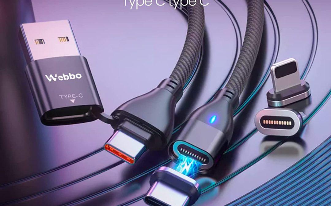 Cavo multi-connettore magnetico ibrido 6in1 Webbo ricarica e trasferimento dati: veloce, universale e a meno di 19€