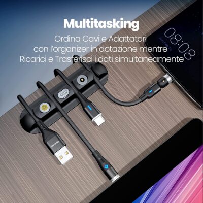 Cavo Usb 6in1 Magnetico TypeC Ricarica Rapida 5A 60W  Lightning Micro Usb I-products - immagine 8