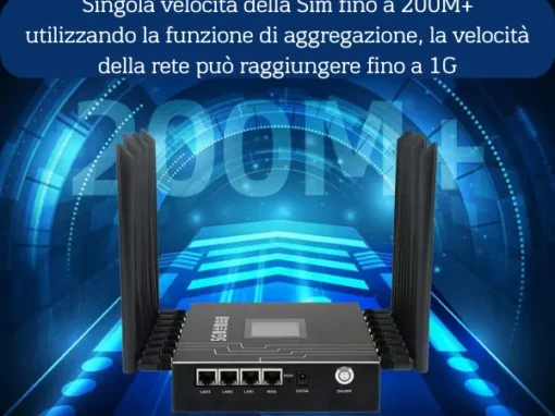 Internet Ovunque con il nostro Router Cpe aggregazione Multi Sim 5G 4G