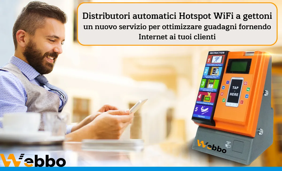 Distributori Automatici Internet WiFi Con Pagamento