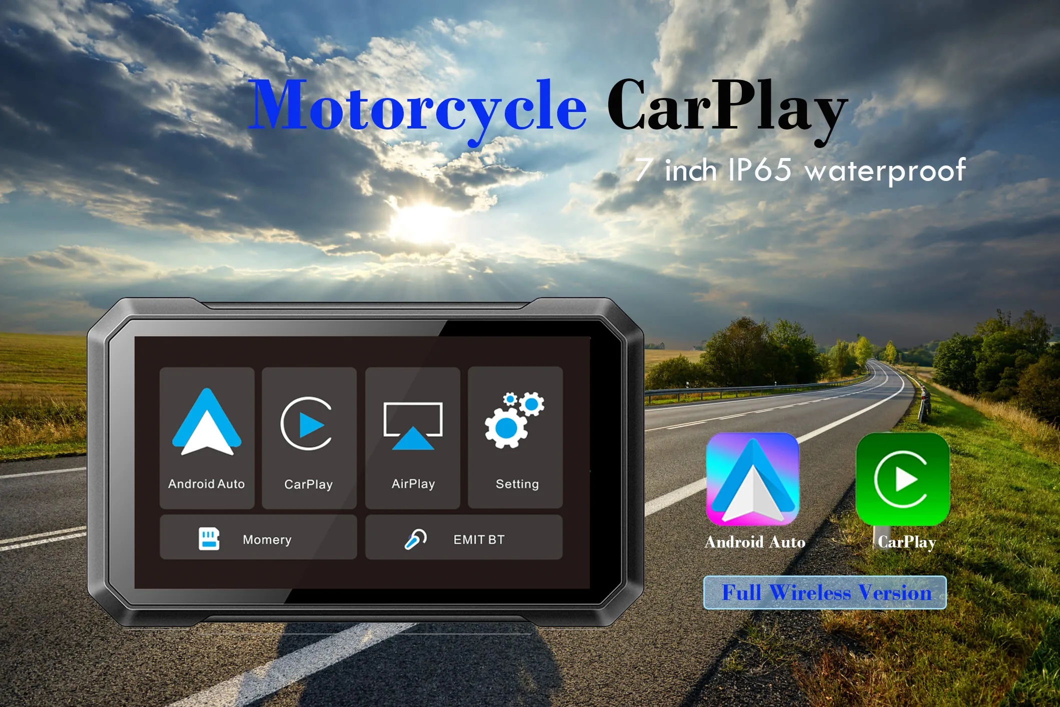 Autoradio Gps Moto Multimediale IP65 C7