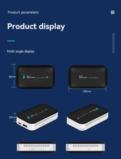 OLAX MF983 Router Power Bank 4G Wireless 5G tascabile12V 7500mah Modem Sim - immagine 9
