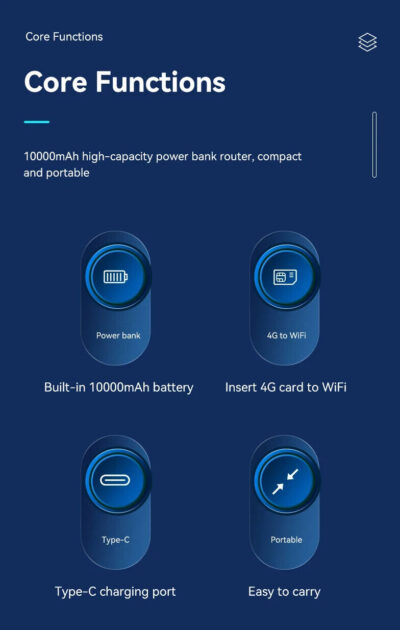 OLAX MF983 Router Power Bank 4G Wireless 5G tascabile12V 7500mah Modem Sim - immagine 3