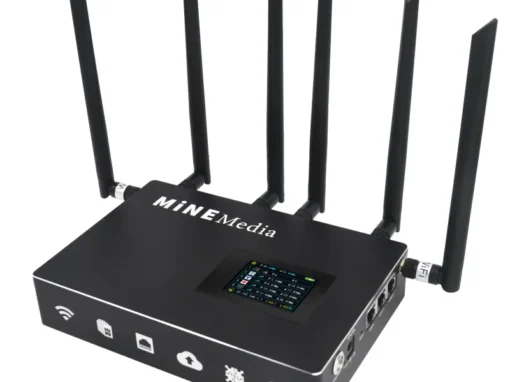 Router 4G Internet Bonding Multi Sim Streaming Uplink Veloce M4 Mini Mine Media + Borsa e Custodia