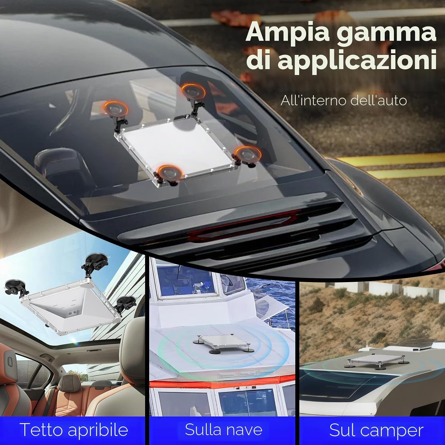 Noleggio Kit Starlink Mini Supporto ventosa magnetico per auto barca camper