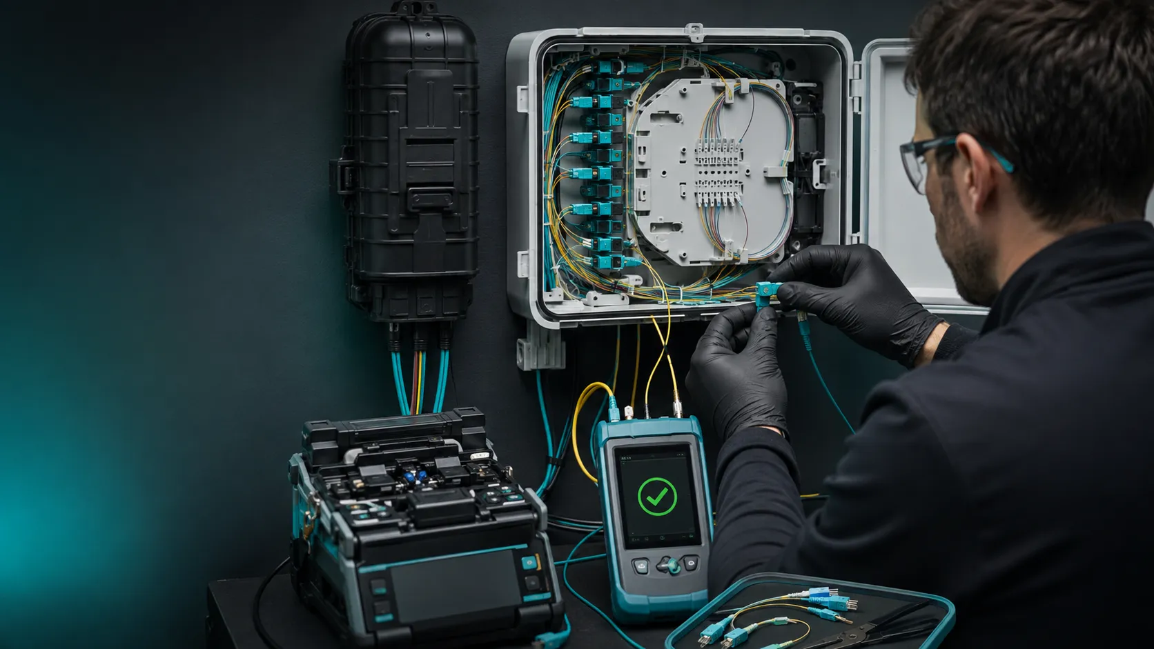 Riparazione professionale della fibra ottica Riparazione professionale della fibra ottica